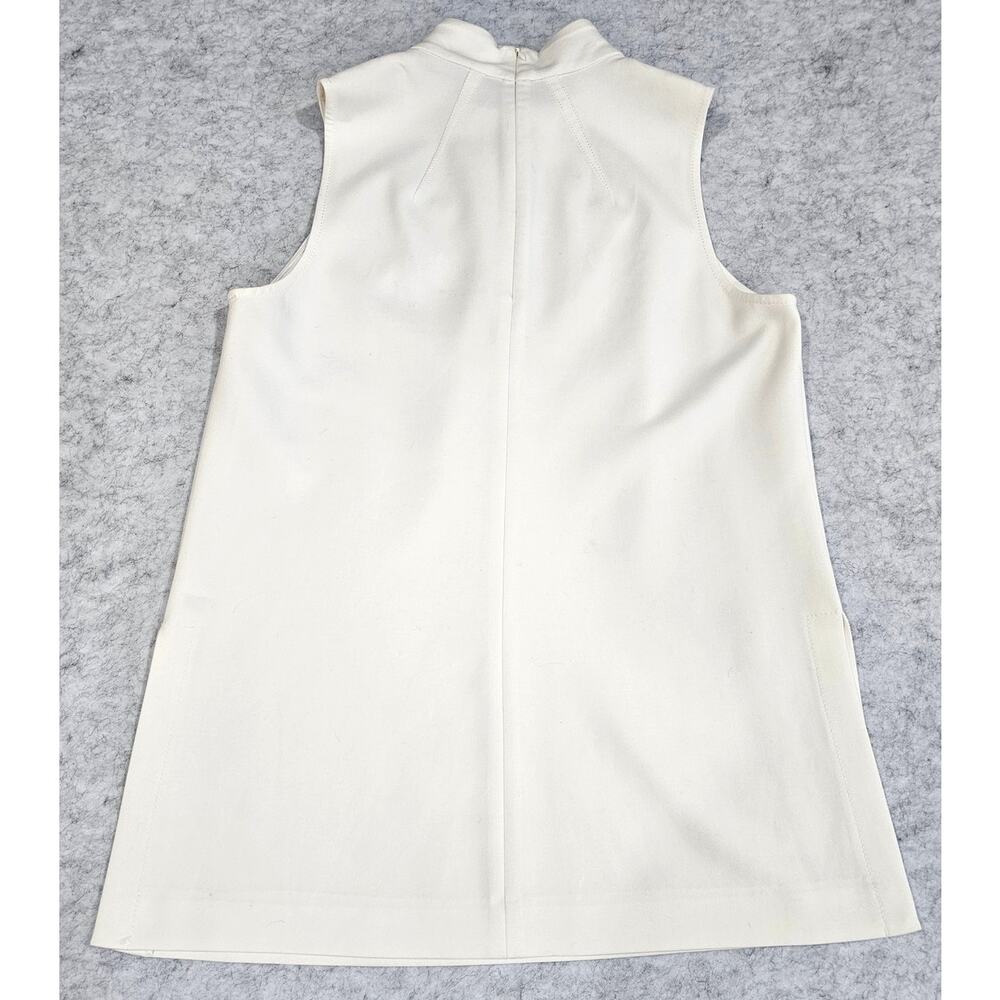 Trina Turk Top, Jewel Embellished Neckline, Split Hem, Sleeveless, Womens Sz M - Picture 3 of 8